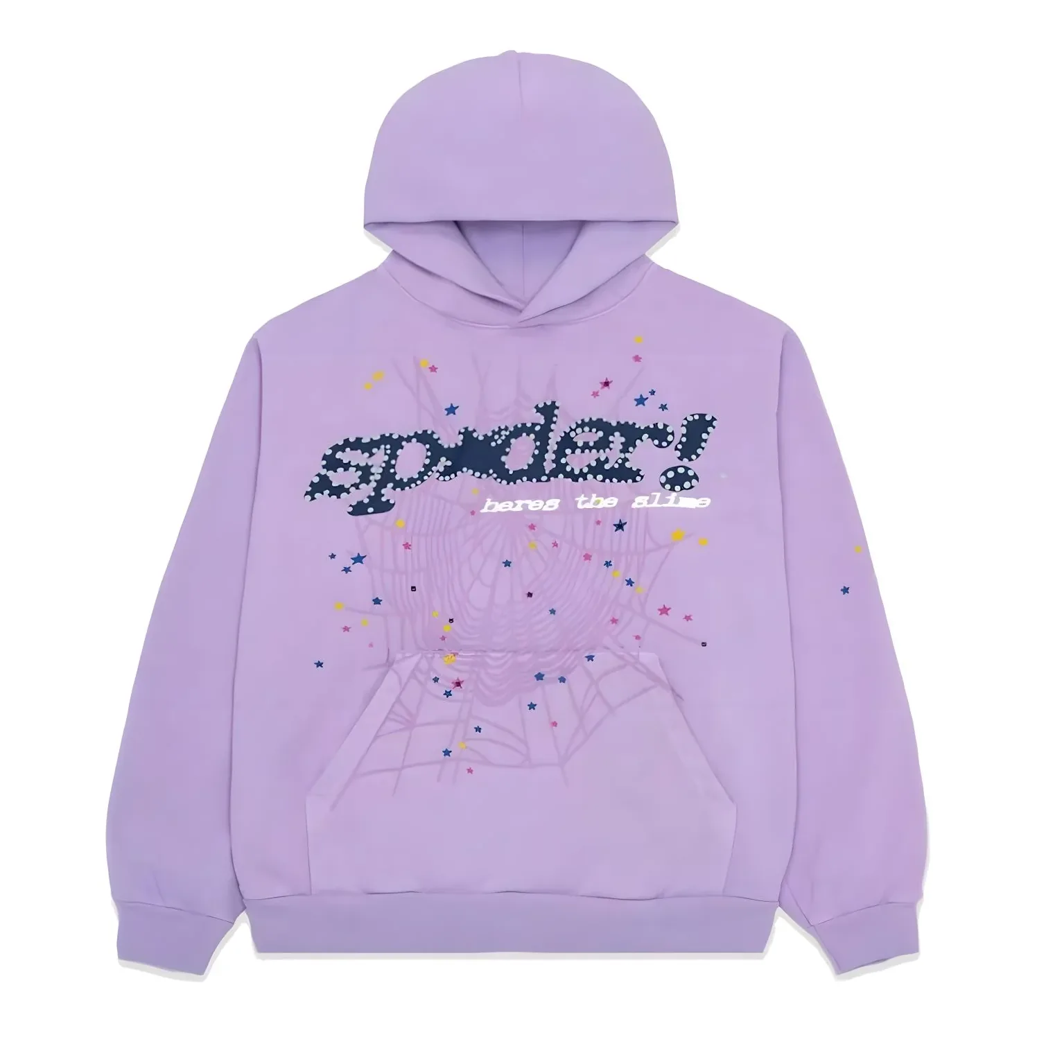 Sp5der Acai Hoodie Purple 1
