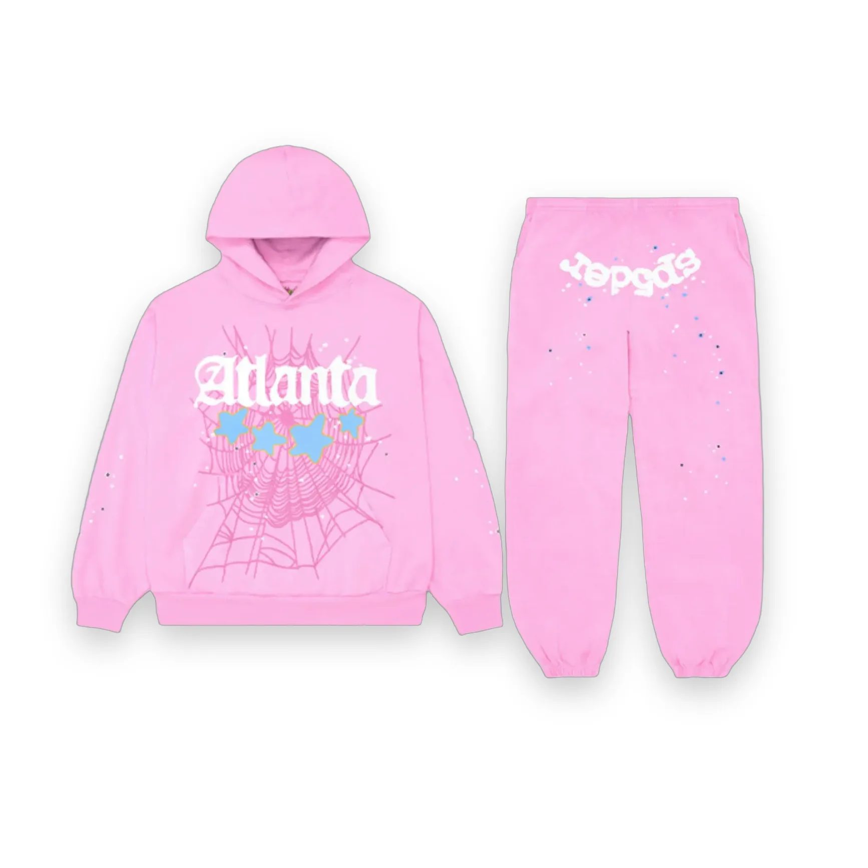 Sp5der Atlanta Tracksuit Pink 1