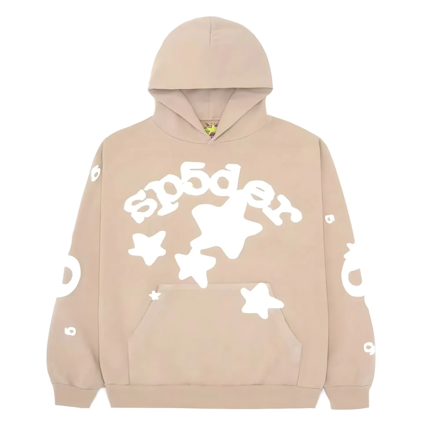 Sp5der Beluga Hoodie Light Brown 1