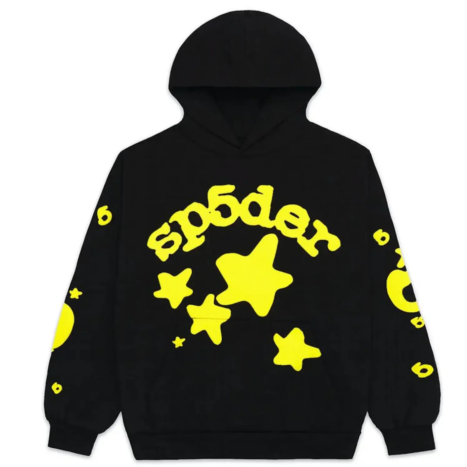 Sp5der Beluga Hoodie Onyx/Yellow 1