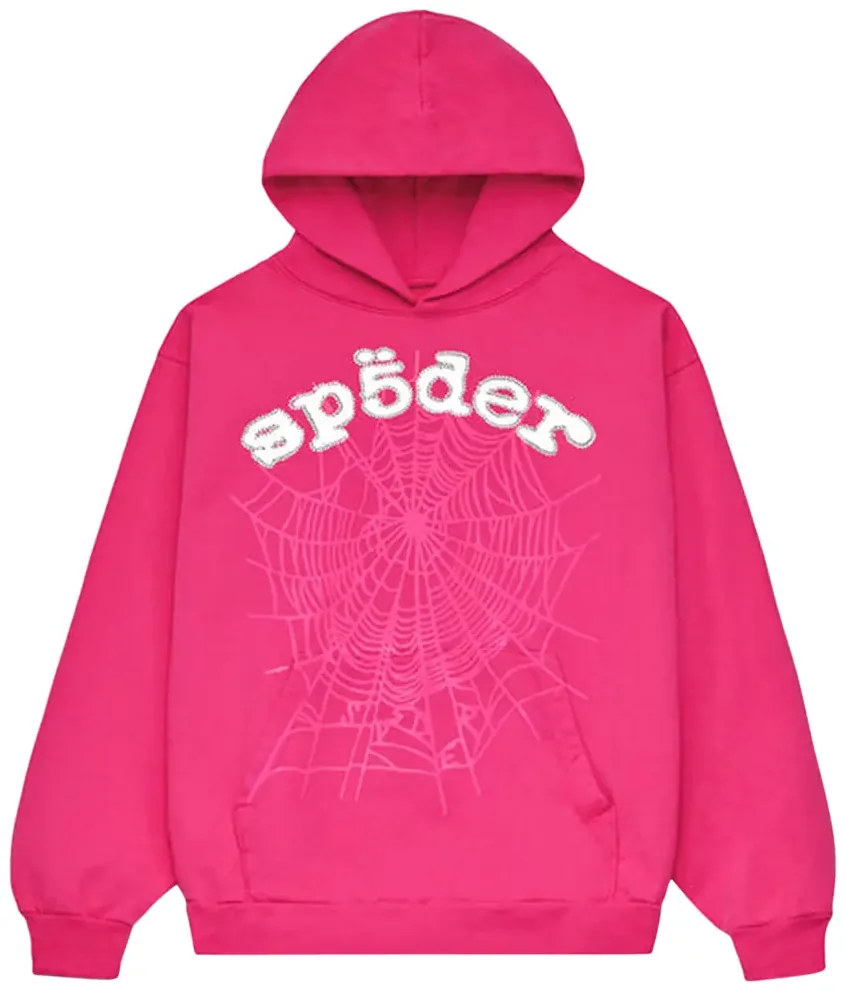Sp5der Legacy Hoodie Pink/White 1