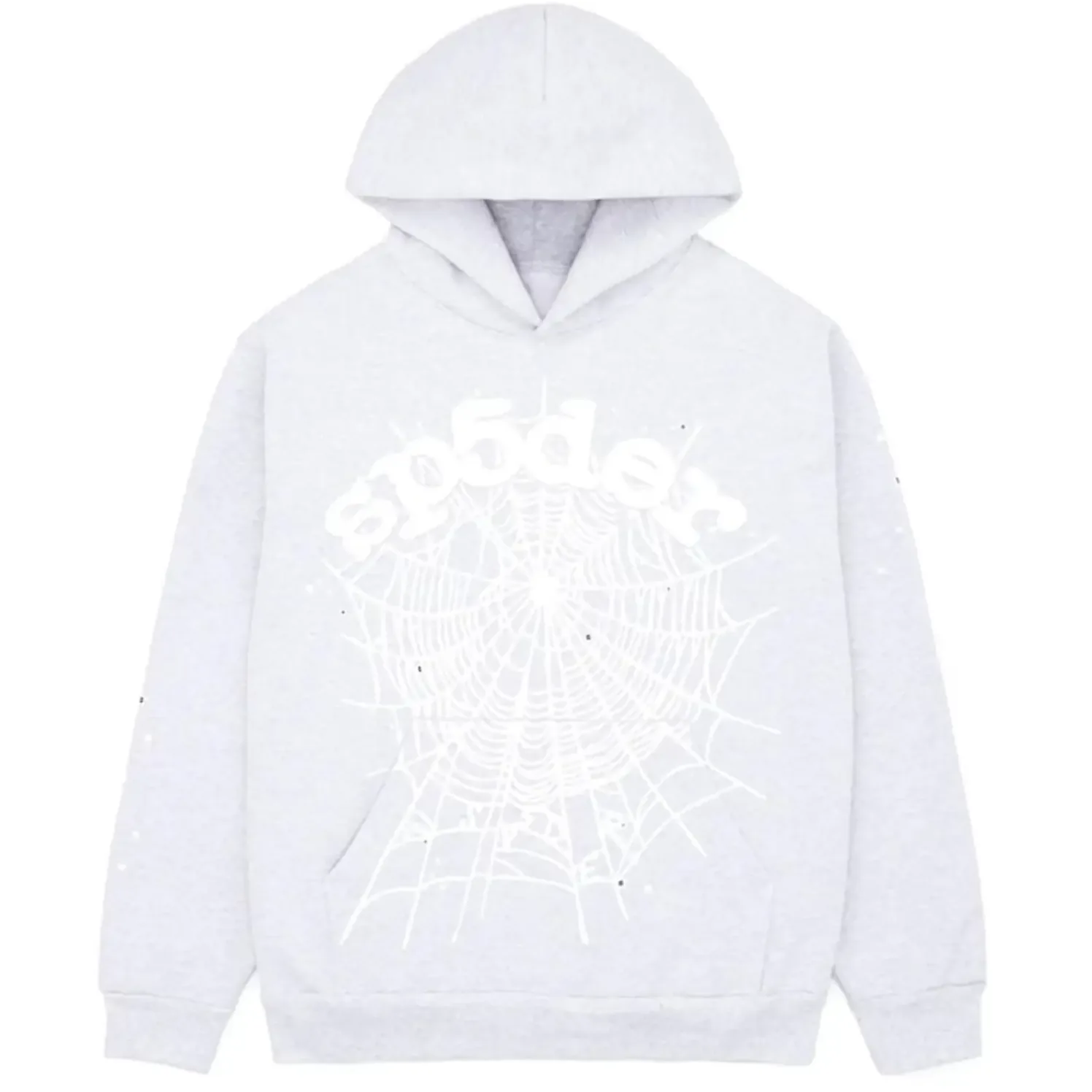 Sp5der OG Web Hoodie Heather Grey 1