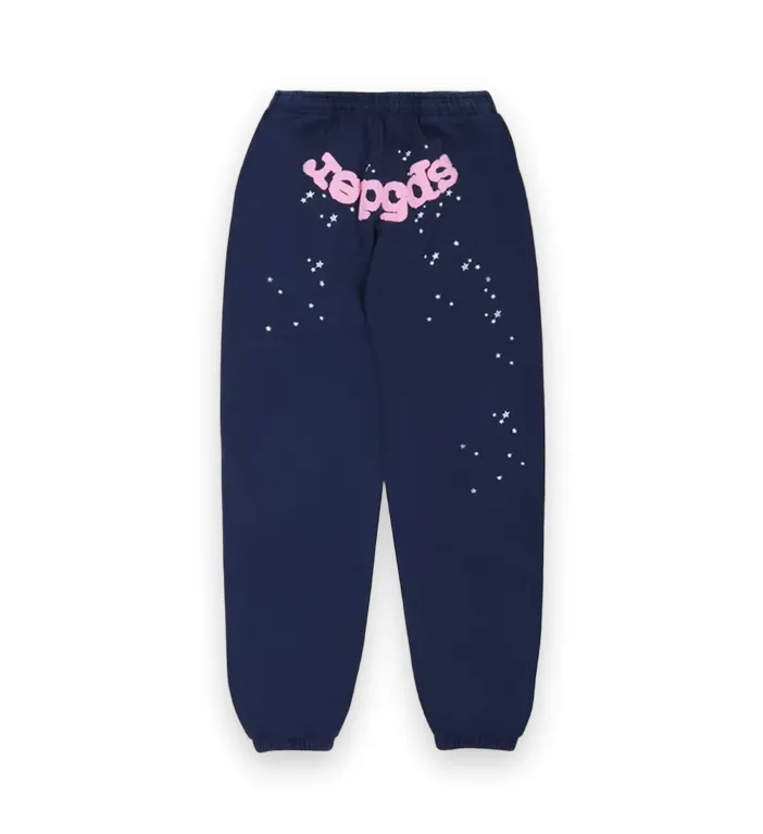 Sp5der OG Web Sweatpants Navy 1