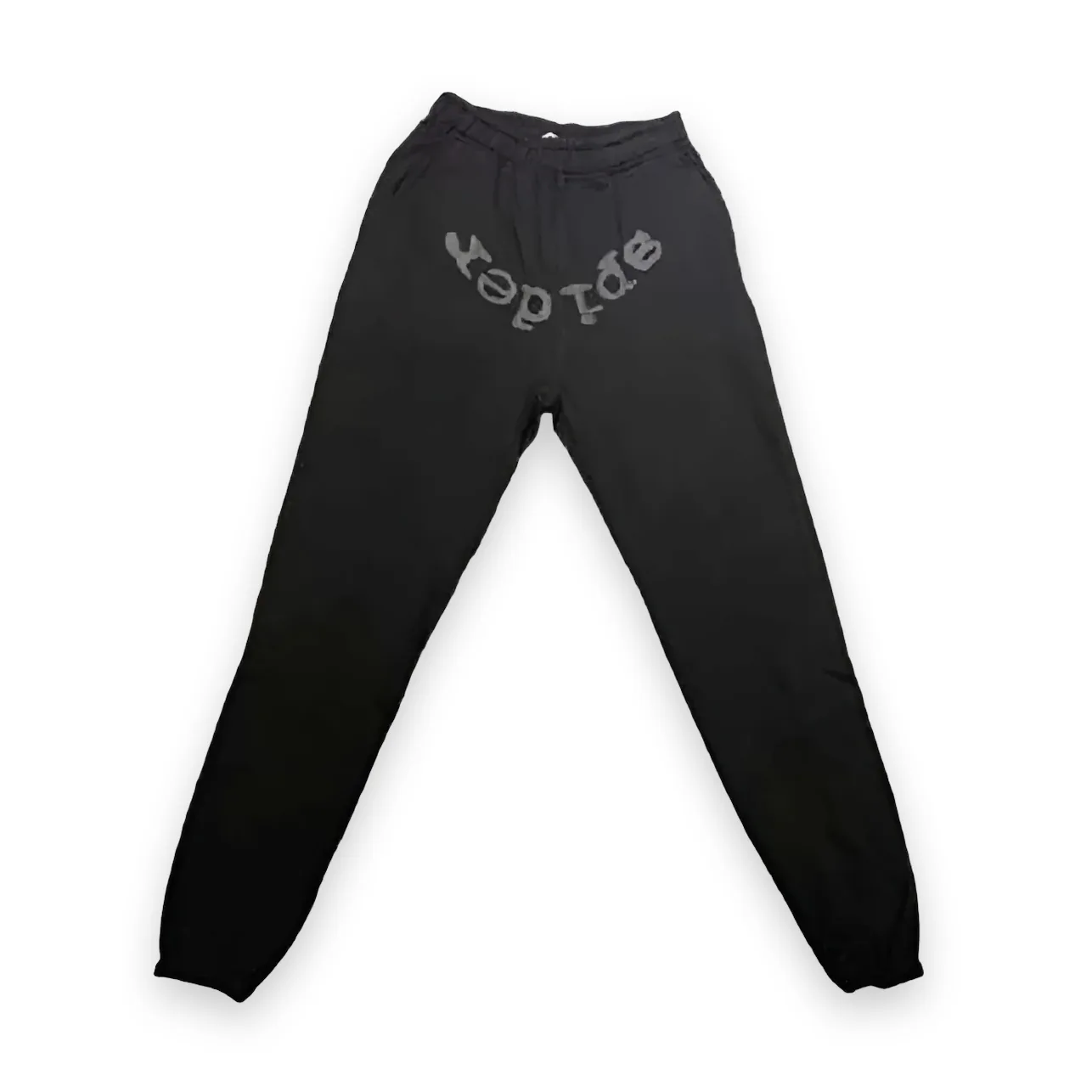 Sp5der Reverse Logo Sweatpant Black 1