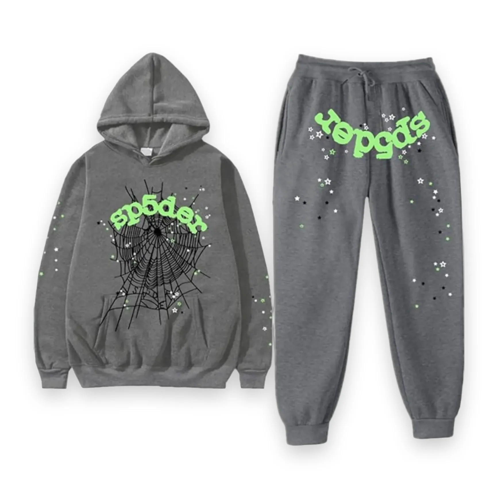 Sp5der Wait Web Tracksuit Slate Grey 1