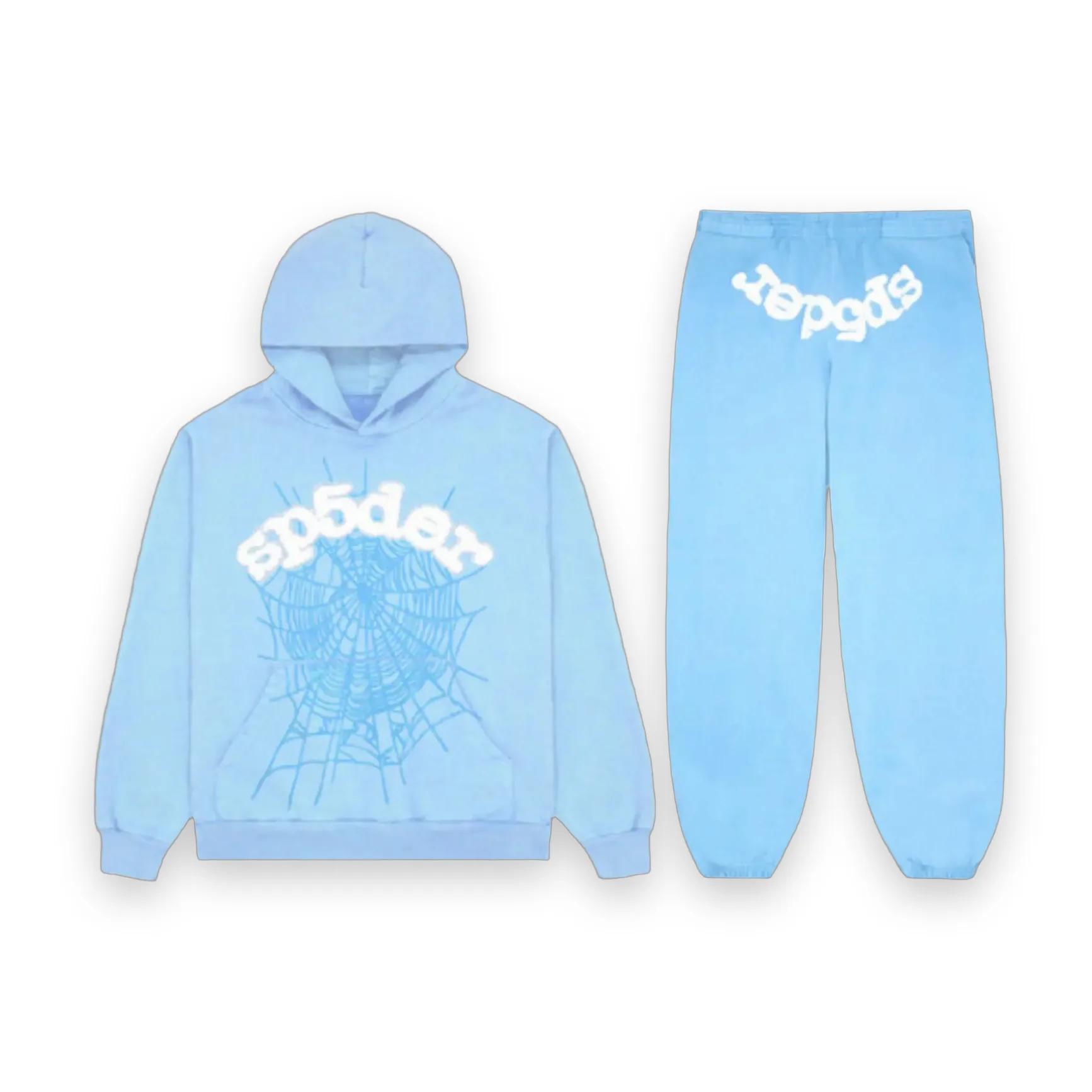 Sp5der Web Tracksuit-Sky Blue 1